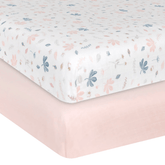 Living Textiles Organic Muslin 2-pack Cot Fitted Sheets | The Nest Attachment Parenting Hub